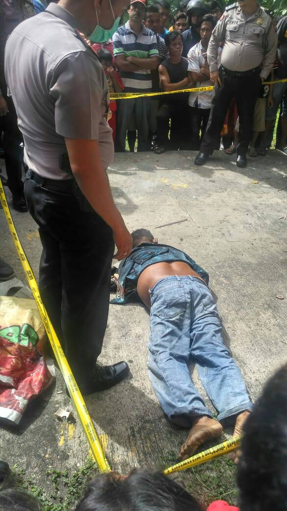 Pria Paruh Baya Diduga Bunuh Diri di Leton Siak 