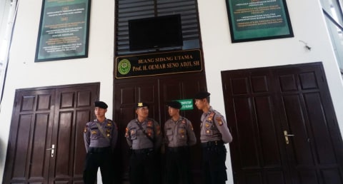 Polisi Terjunkan 200 Personel Amankan Sidang Putusan JAD
