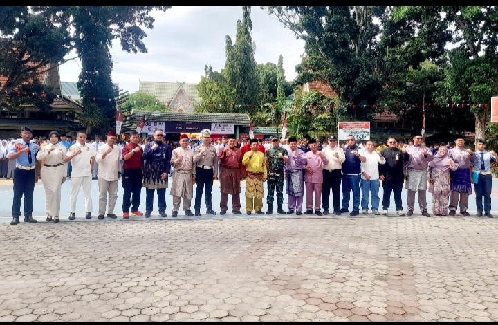 56 Pleton dari Puluhan Sekolah Bersaing Jadi yang Terbaik di LKBB Komando SMAN Plus Provinsi Riau