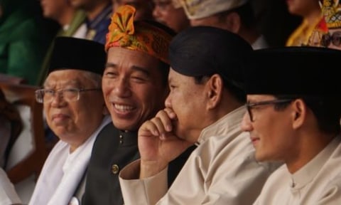 Survei: Jokowi-Ma’ruf Unggul di Jawa, Prabowo-Sandi Jago di Sumatera