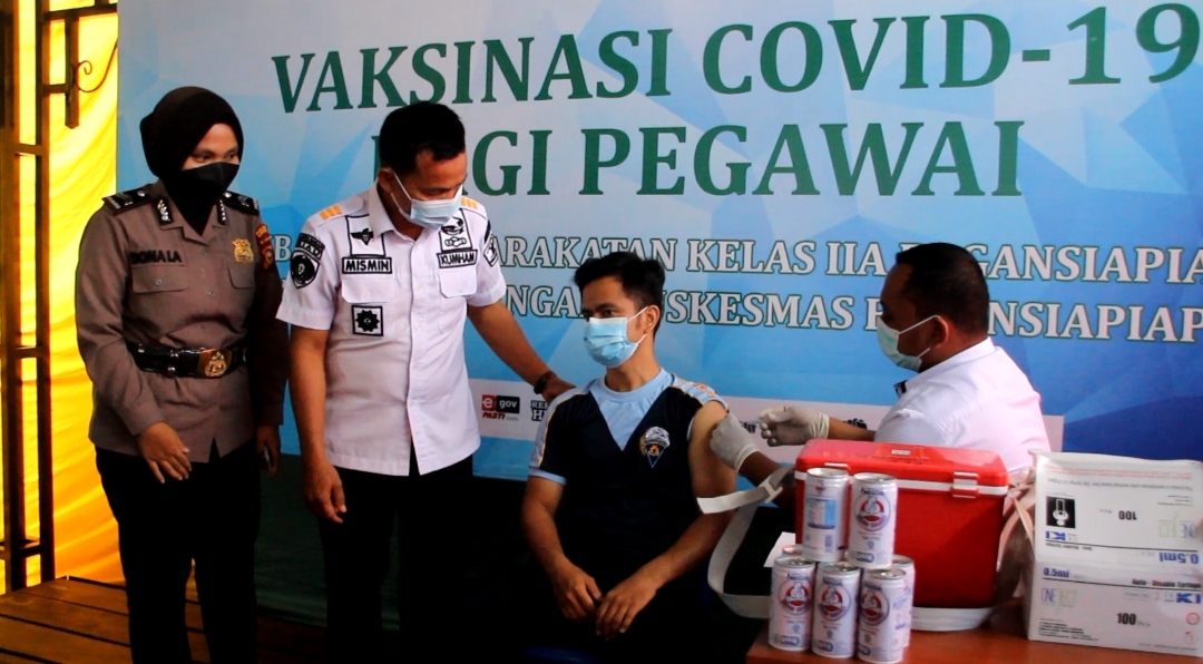 85 Persen Pegawai Lapas Bagansiapiapi Sudah Vaksinasi Booster