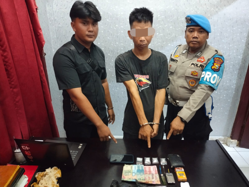 Polsek Koto Gasib Ungkap Kasus Penyalahgunaan Narkotika Jenis Sabu