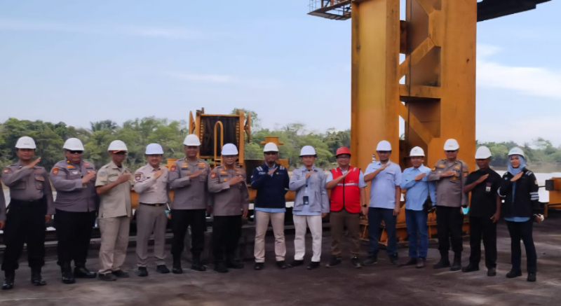 Ditpamobvit Korsabhara Baharkam Polri Gelar BINTEK/Supervisi Kegiata  IX Polri ke PT PLN Nusantara Power up Tenayan, Riau