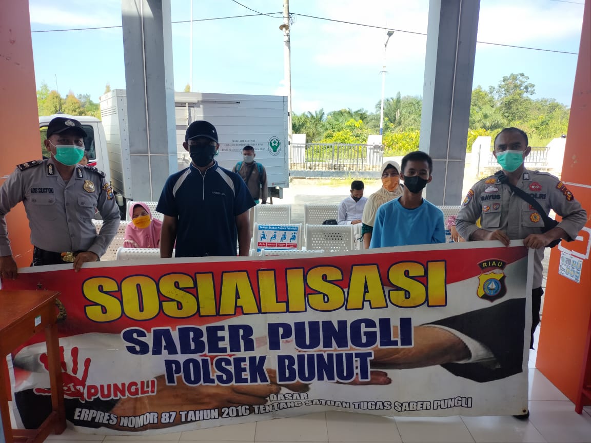 Antisipasi Pungli di Kecamatan Bunut, Polisi Lakukan Sosialisasi Kepada Masyarakat