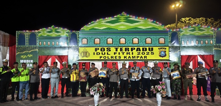Dirlantas Polda Riau dan Rombongan Cek Langsung Kesiapan Pos Terpadu dan Pos