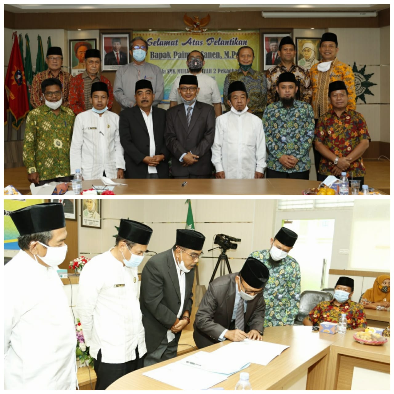 Resmi Dilantik Jadi Kepala SMK Muhammadiyah 2 Pekanbaru, Paiman Siap Lanjutkan Program Sebelumnya.