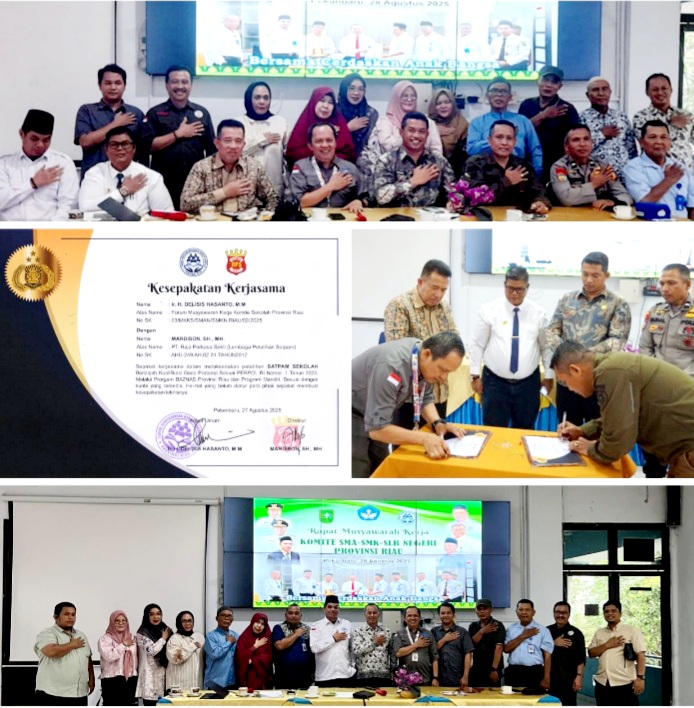 FMKS Provinsi Riau dan PT RPS Jalin Kerjasama Pelatihan Sertifikasi Satpam Sekolah