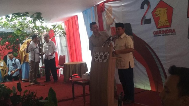 Prabowo: Ada yang Saking Takutnya, Katanya Ada Genderuwo Politik