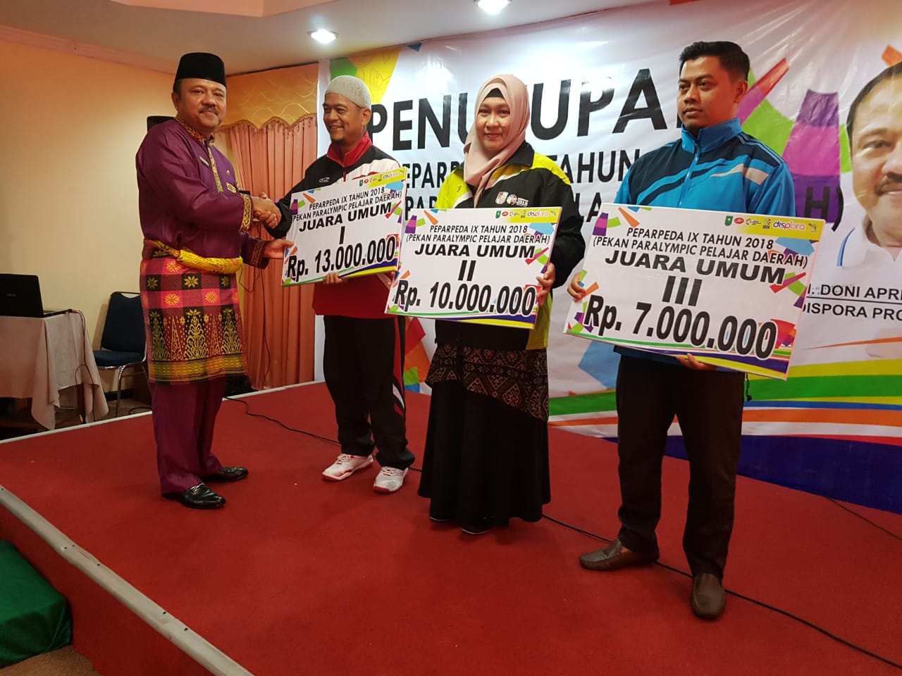 Peparpeda Riau 2018 Berakhir, Bengkalis Juara Umum