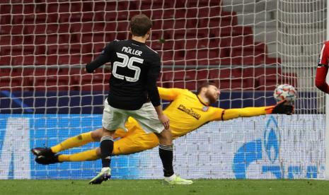 Berkat Hadiah Pinalti Muenchen Imbangi Atletico 1-1
