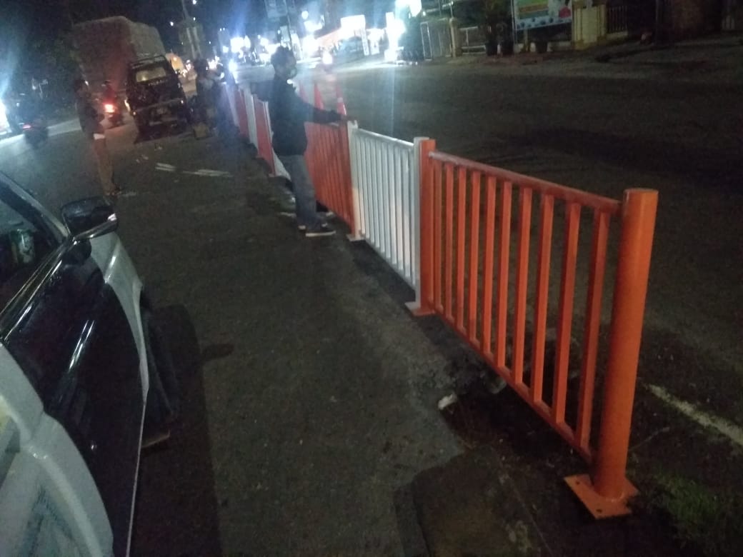 Dishub Pekanbaru Tutup U-turn Simpang Porwodadi Jalan HR Soebrantas