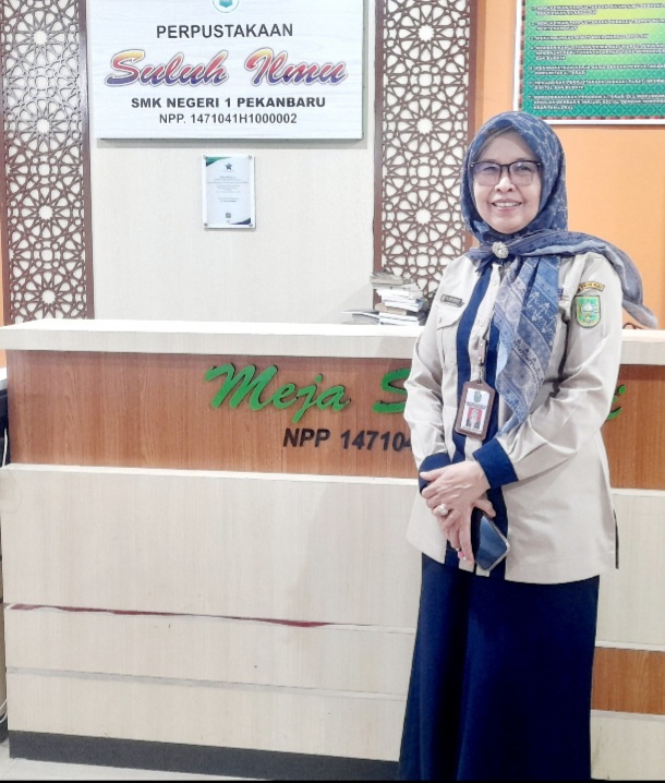 Perpustakaan Suluh Ilmu SMKN 1 Pekanbaru Diakreditasi Perpusnas RI. Ini Target Selanjutnya