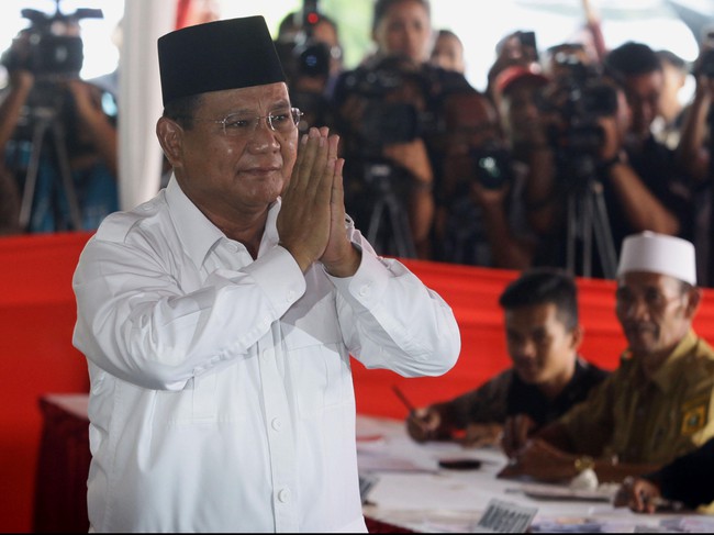 Tepis LSI, Timses: Elektabilitas Prabowo Naik di Survei Internal