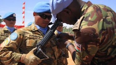 Pasukan Garuda di Sudan Terima Medali Kehormatan dari PBB 
