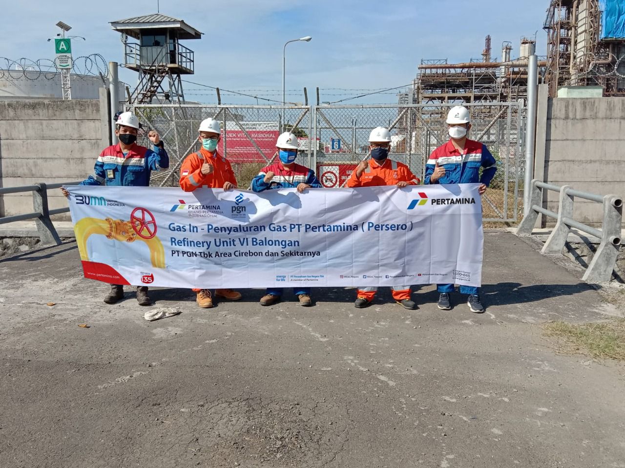 PGN Subholding Gas Sinergi Penuhi Kebutuhan Gas Pertamina Refinery Unit VI Balongan
