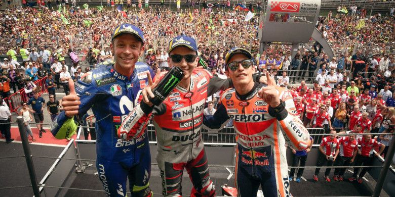 Marquez Akui Ambil Ilmu dari Valentino Rossi dan Jorge Lorenzo