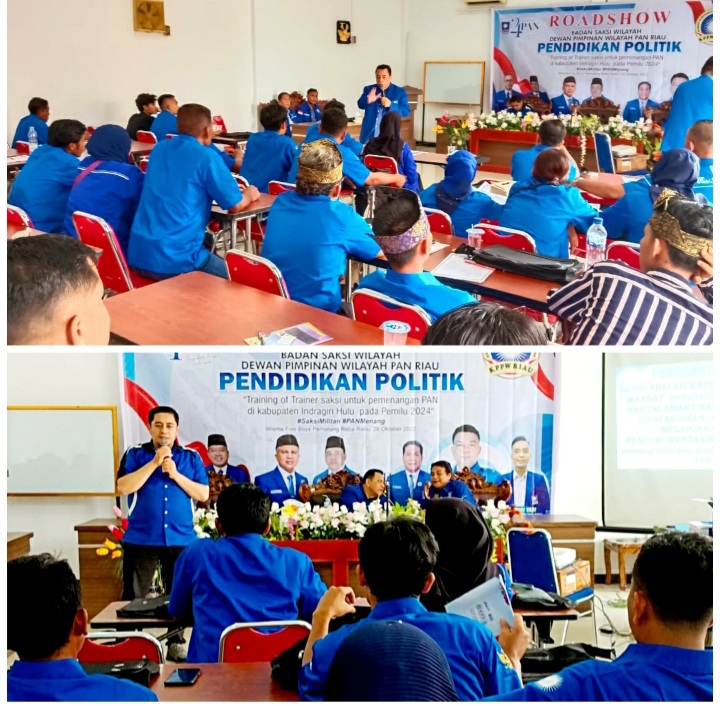 Siapkan Saksi Militan, DPW PAN Riau Roadshow Politik di DPD PAN Inhu