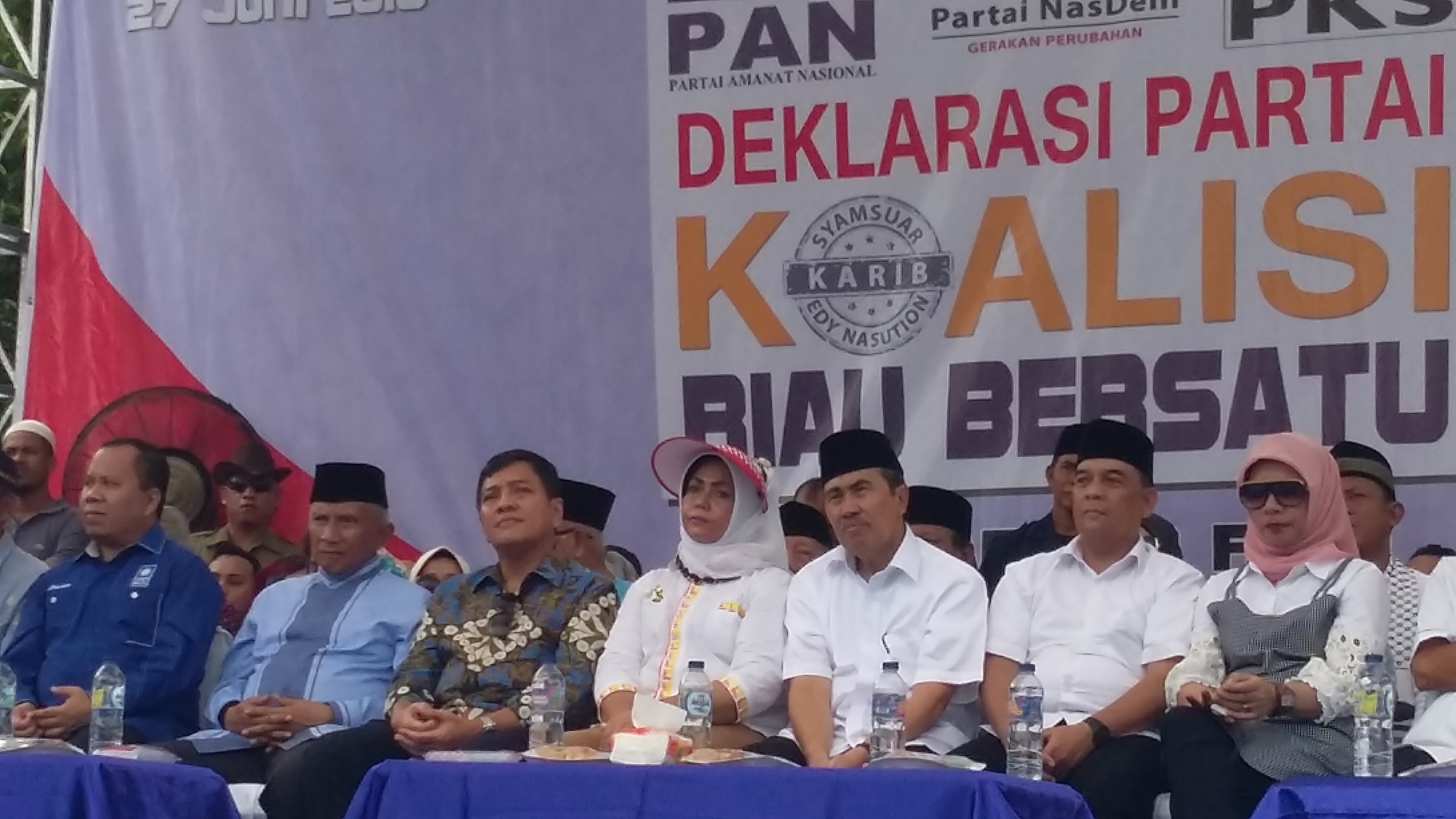Deklarasi Syamsuar - Edi Natar di Hadiri Ratusan Simpatisan