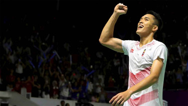 Dramatis, Jonatan Christie Melaju ke Final Tunggal Putra Asian Games