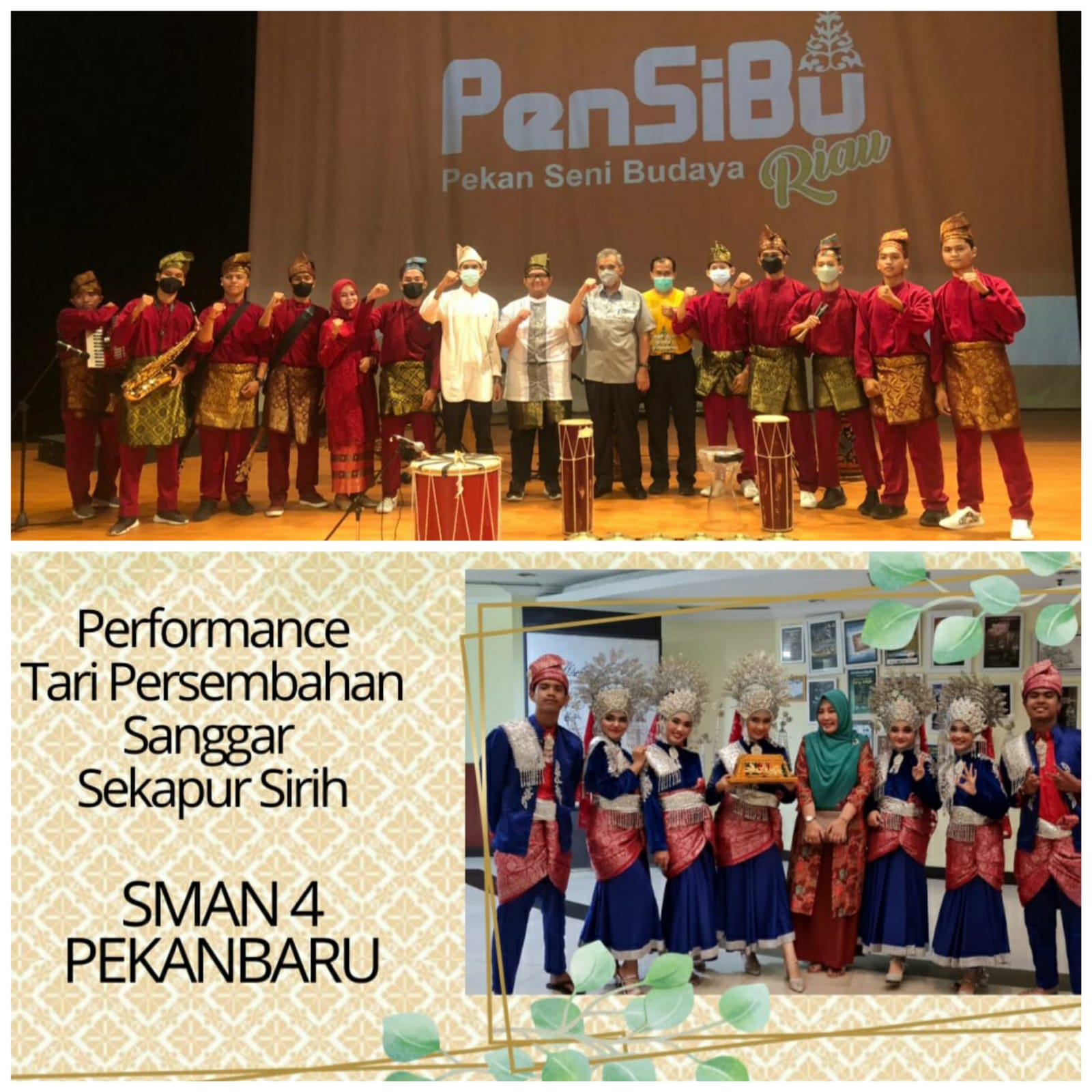Penampilan Seni Musik Tradisional SMAN 4 Pekanbaru Dapat Apresiasi dari Kadisdik Riau
