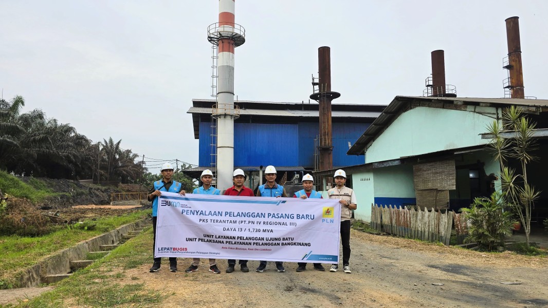 Dukung Hilirisasi Industri, PLN Pasok Listrik 1,73 MVA untuk PKS Terantam dengan Skema IBS