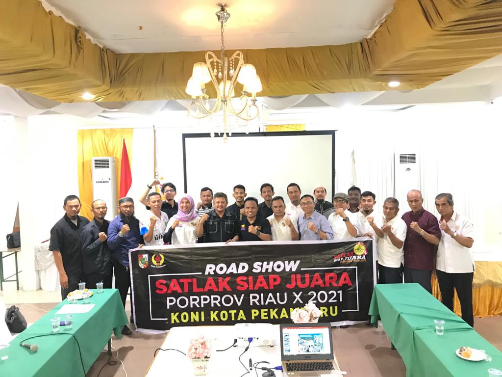 Tim Satlak SIAP Juara KONI Pekanbaru Datangi Cabor Perpani dan FPTI