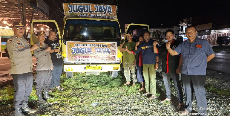 Wujud Kepedulian Nyata, Polsek Kandis Bersama CV. Jugul Jaya Kirim Bantuan untuk Korban Bencana Sumatera