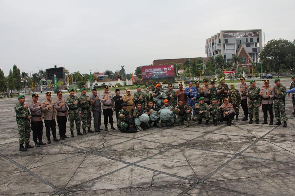Kapolres Bengkalis AKBP Indra Wijatmiko Hadiri Upacar Hari Juang TNI AD ke-77