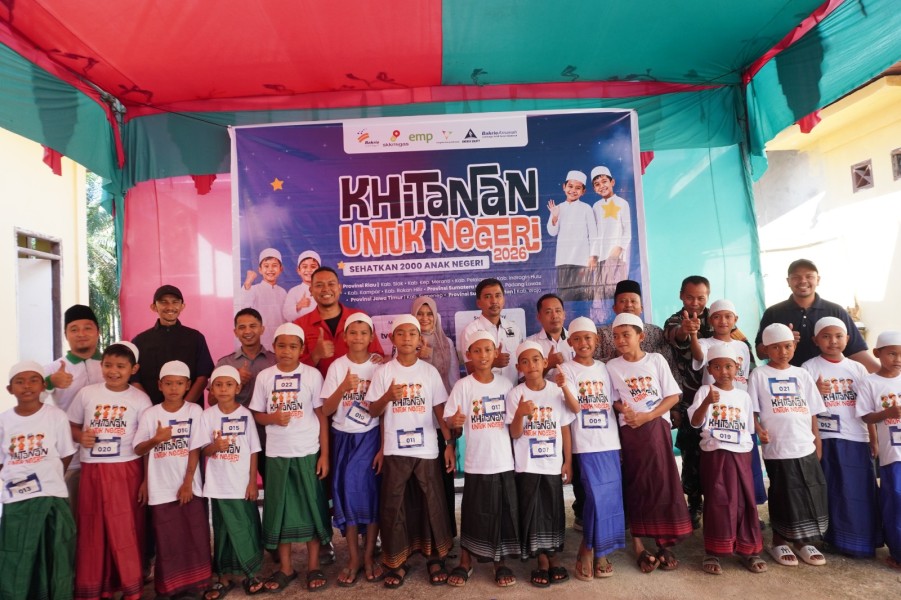 Ringankan Beban Warga, PT EMP Energi Gandewa Bersama Yayasan Bakrie Amanah Gelar Khitan Untuk Negeri
