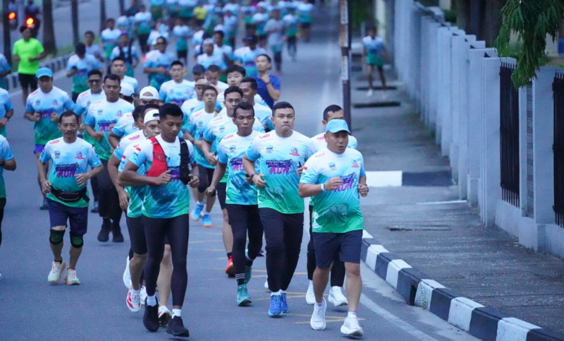 Polda Riau Gelar Marine Police Fun Run, Lari untuk Menjaga Alam dan Lautan