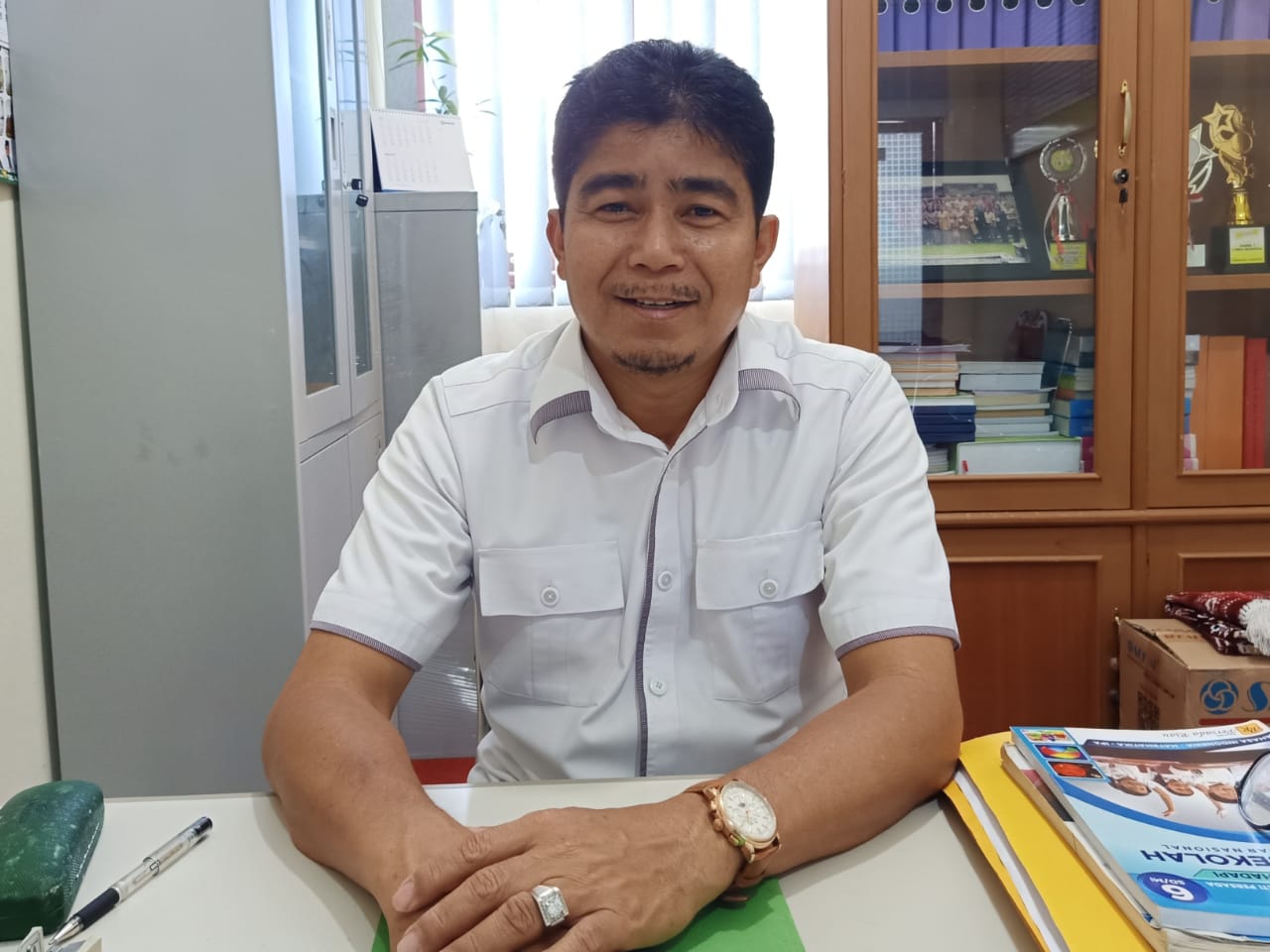Hasra: K3S SD Marpoyan Damai Bekali Guru Pembuatan Soal UAS