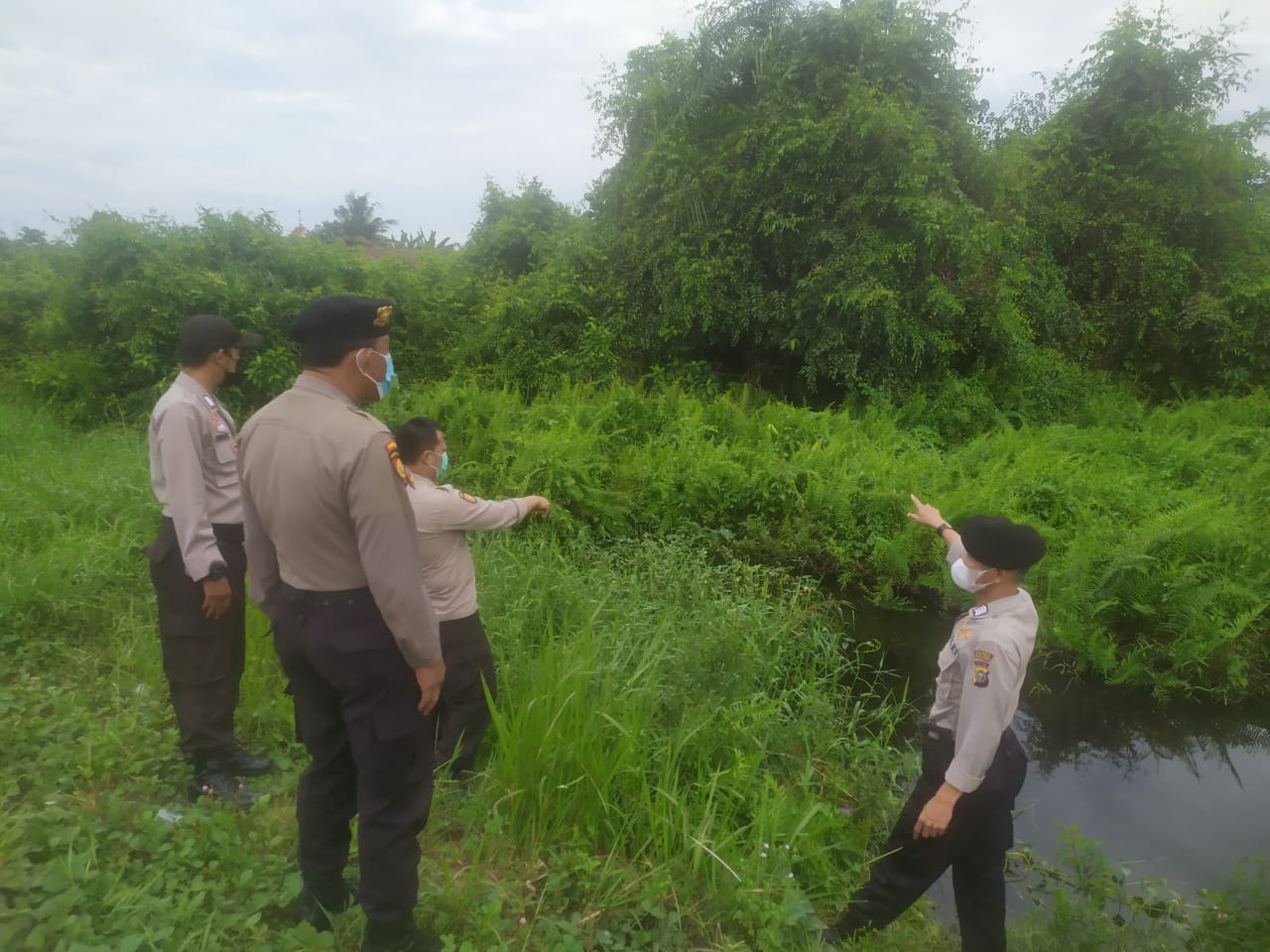 Polisi Pantau Area Rawan Karhutla di Kecamatan Pangkalan Kerinci