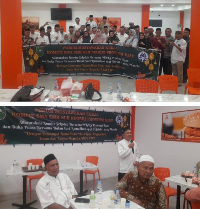 F-MKKS dan MKKS SMAN/SMKN dan SLBN Provinsi Riau Buka Puasa Bersama: Siap Bersinergi Jalankan Program Pemerintah