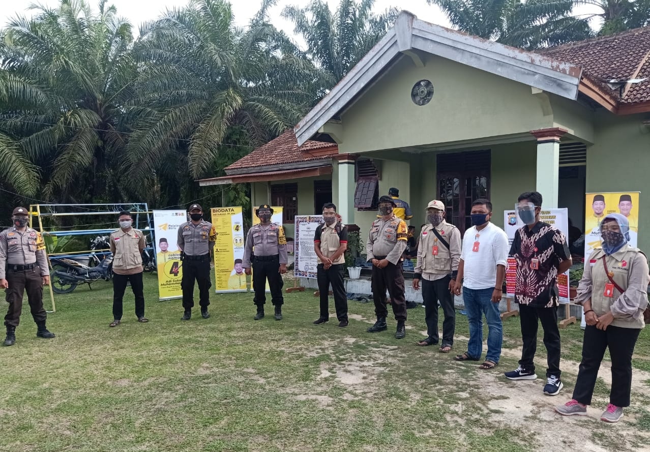 Polsek Pangkalan Lesung Lakukan Pengamanan Kampanye Dialogis Cabup dan Cawabup Pelalawan