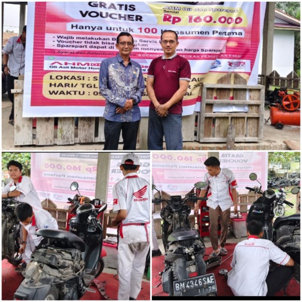 SMKN 1 Sabak Auh Siak Kerjasama Honda Capella Service Gratis Bagi 100 Konsumen.