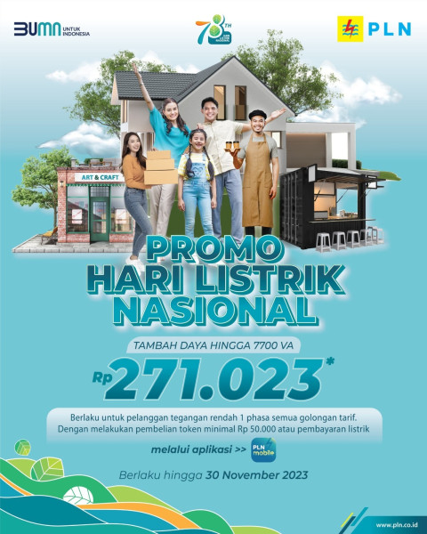 Berakhir 30 November, 4.931 Pelanggan PLN di Riau & Kepri Nikmati Promo Tambah Daya Spesial HLN Ke-78