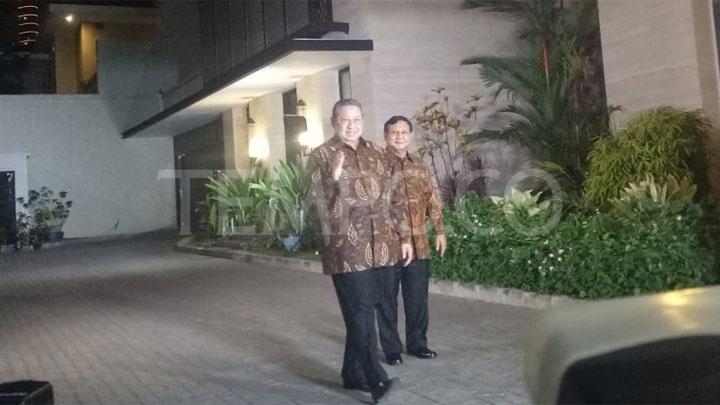 Sah, SBY Berkoalisi dengan Prabowo di Pilpres 2019