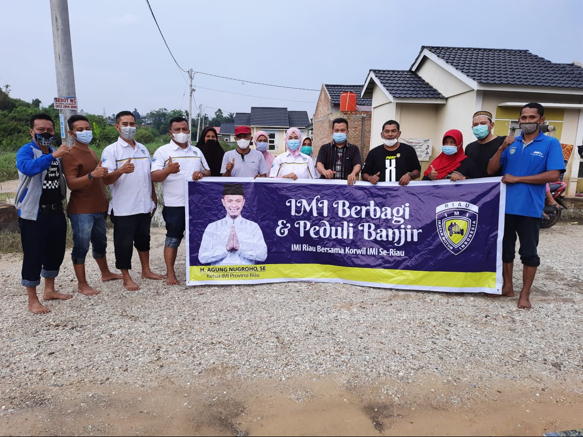 IMI Riau Salurkan Bantuan Korban Banjir di Pekanbaru