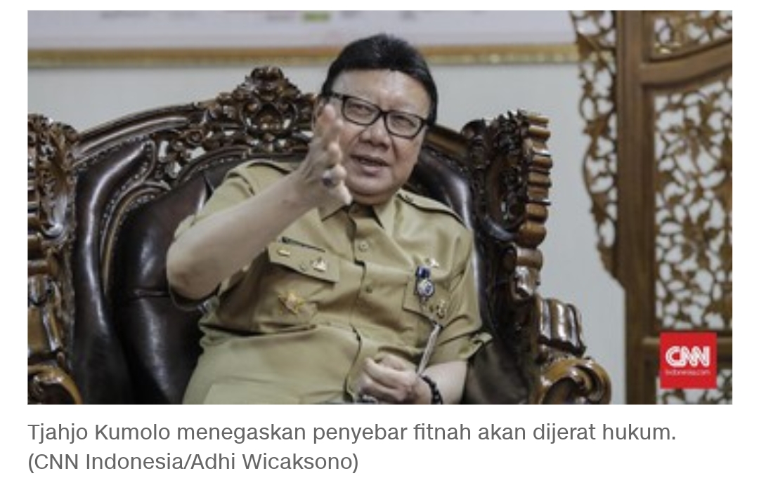 Tjahjo Kumolo: Kritik Presiden Jokowi Boleh, Menghina Tidak