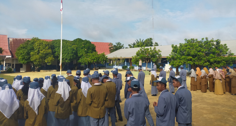 Police Goes to School di SMKN 1 Kandis, Kompol Herman Sosialisasi Kamtibmas dan Program Polri