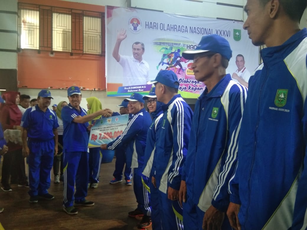 Haornas 2019, Atlet Berprestasi Dapat Uang Pembinaan dari Pemprov Riau