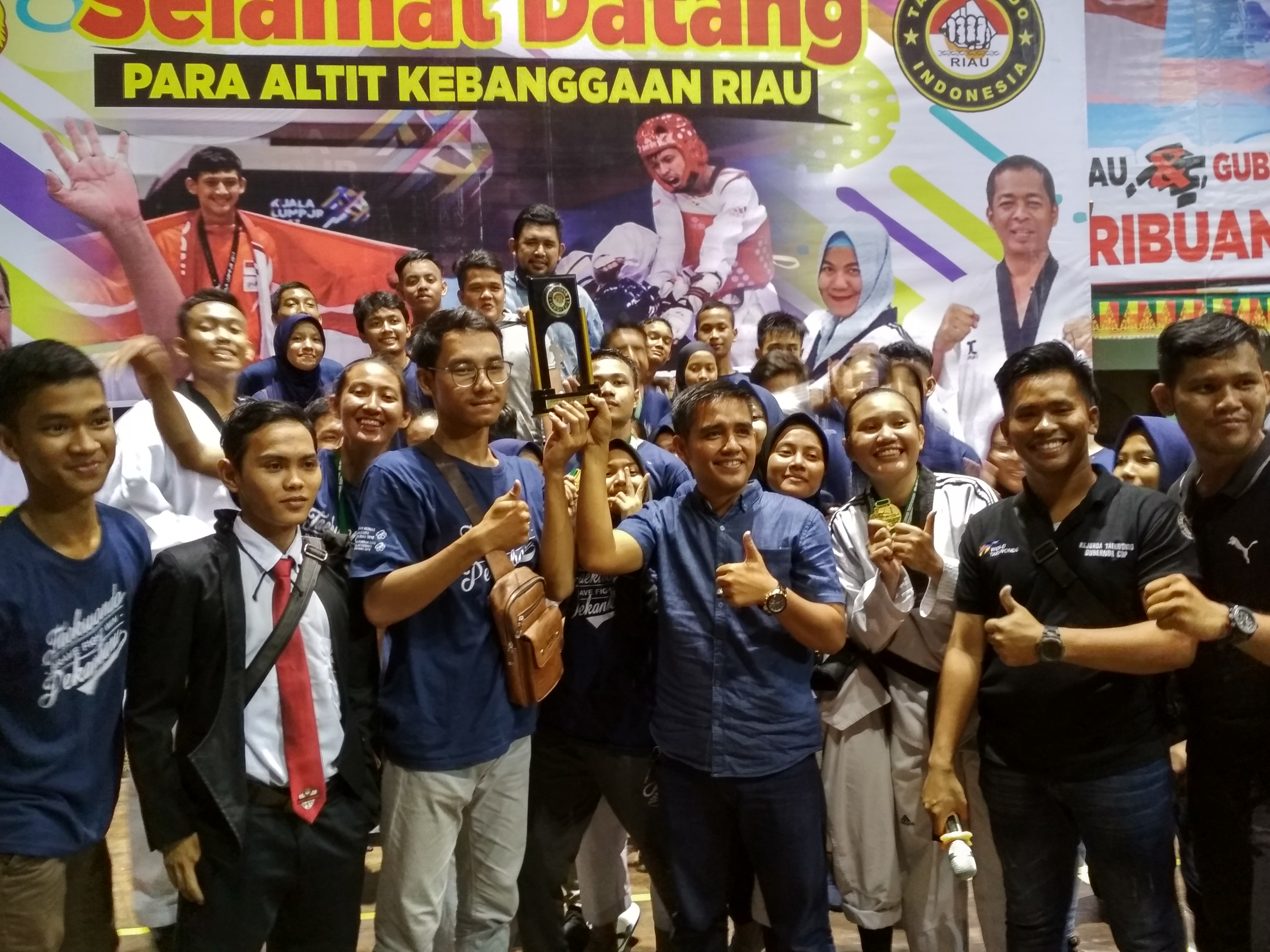 Pekanbaru Juara Umum Kejurda Taekwondo Riau