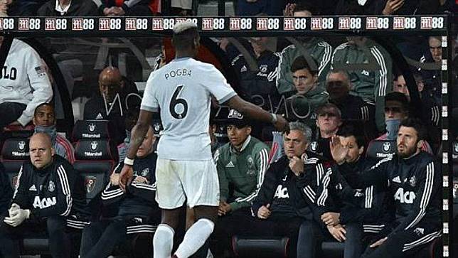 Paul Pogba Campakkan Jose Mourinho Usai Tak Terima Diganti