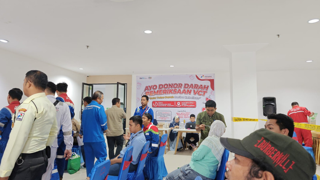 Peringati HUT Kilang Dumai ke-53, PT KPI Kilang Dumai Gelar Donor Darah dan Pemeriksaan VCT