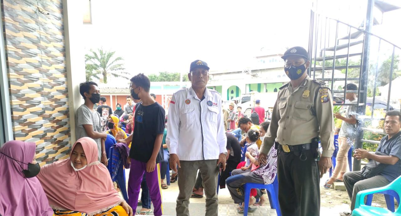 Polsek Langgam Bersama Puskesmas Gelar Vaksinasi di 4 Titik