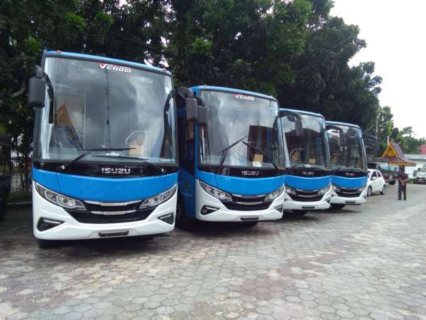 Pemko Pekanbaru Dapat Hibah 5 Unit Bus dari Kemenhub RI