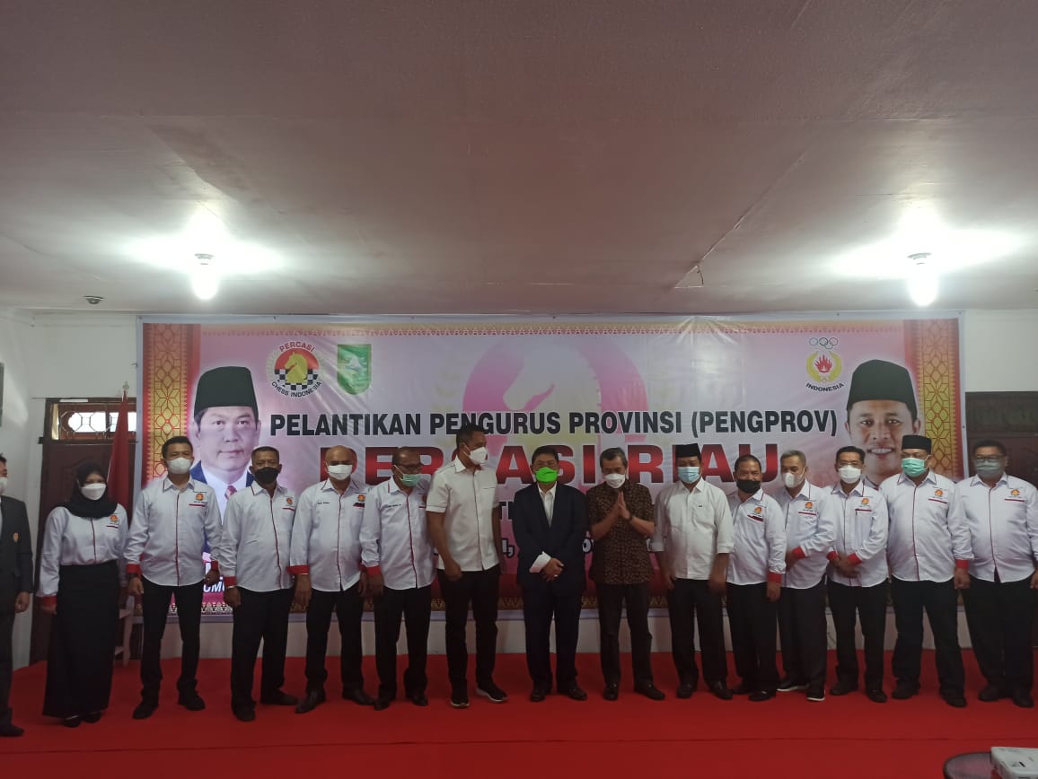 Dilantik Jadi Ketua Percasi Riau Periode 2021-2025, Kordias: Kami Siap Membumikan Catur