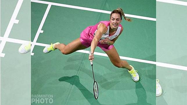 Tampil Ganas, Aksi Kevin Sanjaya Bikin Pebulutangkis Cantik Inggris Melongo   
