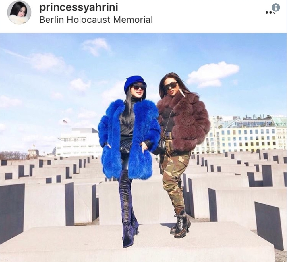 Netizen Kecam Syahrini karena 'Selfie' di Monumen Holocaust