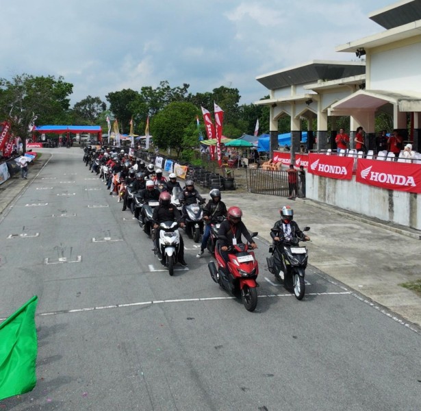 150 Bikers Komunitas Honda Ramaikan AHDC 2026 di Bangkinang Sport Center
